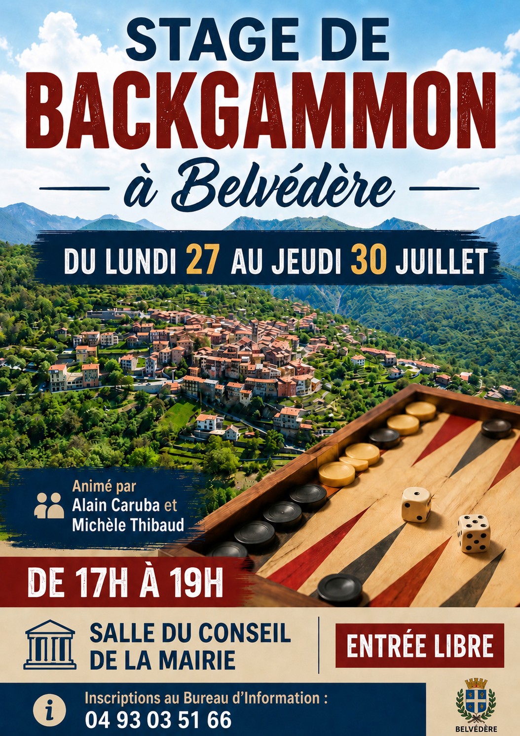 Lundi 27 au jeudi 30 juillet